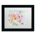 thumbnail image 2 of Trademark Fine Art "Flower Dreams" Canvas Art by Sheila Golden, White Mat, Wood Frame, 2 of 4