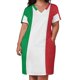 thumbnail image 2 of Minifalda con bandera italiana para mujer, vestido corto con elegante bolso en talla grande, 2 of 6