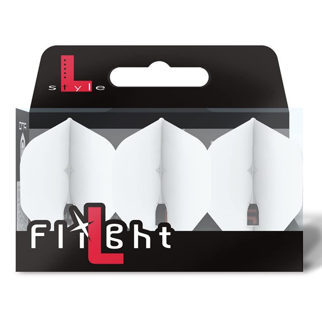 LSTYLE Dart Flights: L1 PRO Standard - for Soft Tip and Steel Tip - White