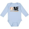 thumbnail image 3 of Inktastic 1st Birthday Baseball Boys First Boys or Girls Long Sleeve Baby Bodysuit, 3 of 5