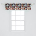 thumbnail image 2 of Ambesonne Modern Valance Pack of 2, Paisley Spots, 54"X12", Multicolor, 2 of 4