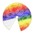 thumbnail image 2 of Kdxio Colorful Tie Dye Print Christmas Tree Skirt Christmas Xmas Tree Skirts Mat for New Year Holiday Christmas Party Decorations-36", 2 of 7