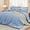 Greyish Blue, variant on 7-Piece King Light Grey Soft Comforter Set, All Season Bed in a Bag with Sheets & Pillowcases