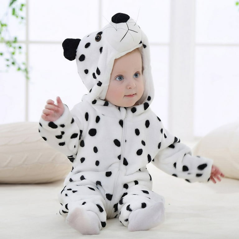 Baywell Boys Girls Costume Onesies Soft One Piece Animal Pajamas for Kids Holiday Birthday Gift Snow leopard 0 6 Months Walmart