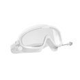 thumbnail image 4 of Gafas de natación para adultos con visión amplia y tapones para los oídos ajustables Bolsa transparente blanca, 4 of 9