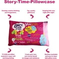 thumbnail image 3 of Playtime Premium & Ultra Soft Microfiber Standard Game & Sentences Pillowcase (Pink). Over 25 Starter Sentences + Images. Story Time Kids & Toddler Pillowcase For Girls, 3 of 6