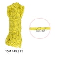 thumbnail image 2 of Uxcell 49.2Ft 4mm Nylon Reflective Tent Rope Guyline Camping Cord Yellow, 2 of 5