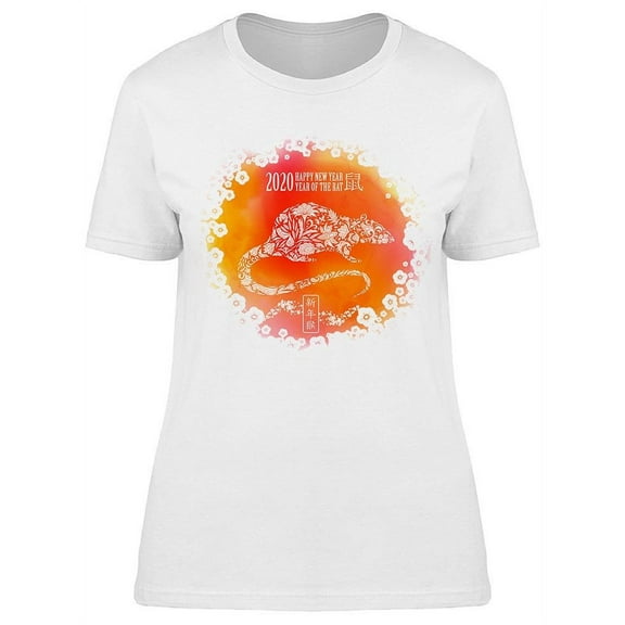 Rat Chinese Zodiac T-Shirt Women -Image by Shutterstock, Female Medium