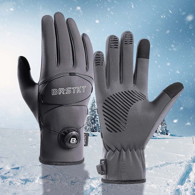 Roncen Touchscreen Winter Gloves for Men, Cold Weather Warm Freezer Work Gloves for Running Driving Cycling Hiking