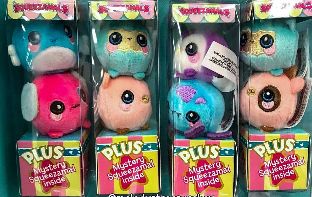 Squeezamals Slow Rising Soft Toy Squishie Scented Plush Animals Multi-colour 1pc for sale online 