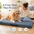 thumbnail image 2 of PayUSD Orthopedic Dog Bed for Large Medium Dogs, 36"x27" Egg Crate Foam Pet Mattress with Washable Plush Cover, Waterproof Liner, Non-Slip Bottom, 2 of 8