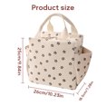 thumbnail image 5 of VICHVVY 12L Lunch Bag for Women Cute Corduroy Lunch Tote Bags Reusable Insulated Lunch Box Large Capacity Reusable Insulated Cooler for Work School Picnic(Corduroy floral), 5 of 8