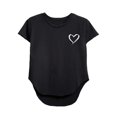 thumbnail image 2 of Camiseta de manga corta Salvador con cuello redondo para mujer negra, 2 of 10