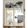 thumbnail image 6 of Marble Texture Watercolor Gray Valances for Windows,Kitchen Valance Rod Pocket Short Curtain,Abstract Vintage Art Valance Curtain Window Valances for Bedroom Living Room 42x12in, 6 of 9