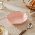 thumbnail image 3 of Novryn Orange Flower Shaped Melamine Serving Bowl Salad Bowl, 6 x 1 Inch, Food Grade Kitchen Essential for Home Cooking, 3 of 4