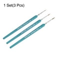 thumbnail image 3 of Uxcell 3pcs Detail Paint Brushes 10mm Nylon Miniature Painting Brush for Watercolor Acrylic Painting(1#,2#,3#), Blue, 3 of 6