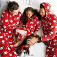 thumbnail image 2 of Christmas Family Matching Hoodie Pajamas Santa Claus One Piece Jumpsuit Baby Pajamas Pjs, 2 of 6