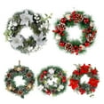 thumbnail image 3 of Godderr 11.81inch Artificial Christmas Wreath,Front Door Porch Christmas Wreaths Decorations With Pine Cones +Pine Needle Festive Wreath Decorations, 3 of 3