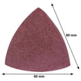 thumbnail image 4 of 50-100 piezas de almohadillas de lijado triangulares, hojas de lija triangulares compatibles con herramientas multiusos oscilantes de 8 pulgadas, con gancho y bucle, surtidos, 4 of 4