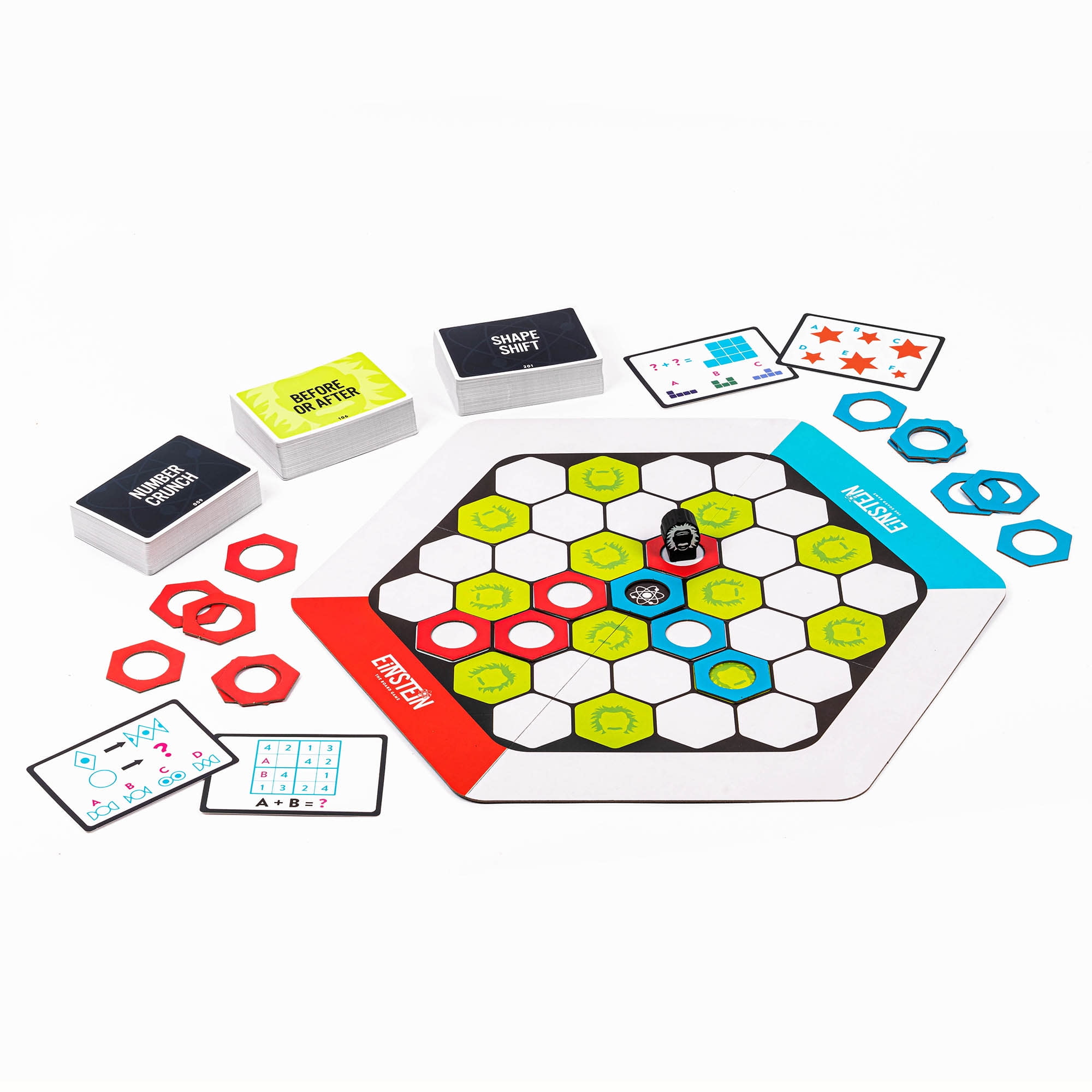 Professor Puzzle: Einstein: The Board Game - A Fast-Paced Puzzle-Solving Race, Brain Teasers, Category Challenges, Family & Kids Ages 4+, 2-10 Players