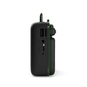 Dolphin RTX-10 Retrobox Mini, Portable Bluetooth Speaker for Worksite with MP3, FM Radio, AUX | Durable & Long Lasting Battery (Military Green)