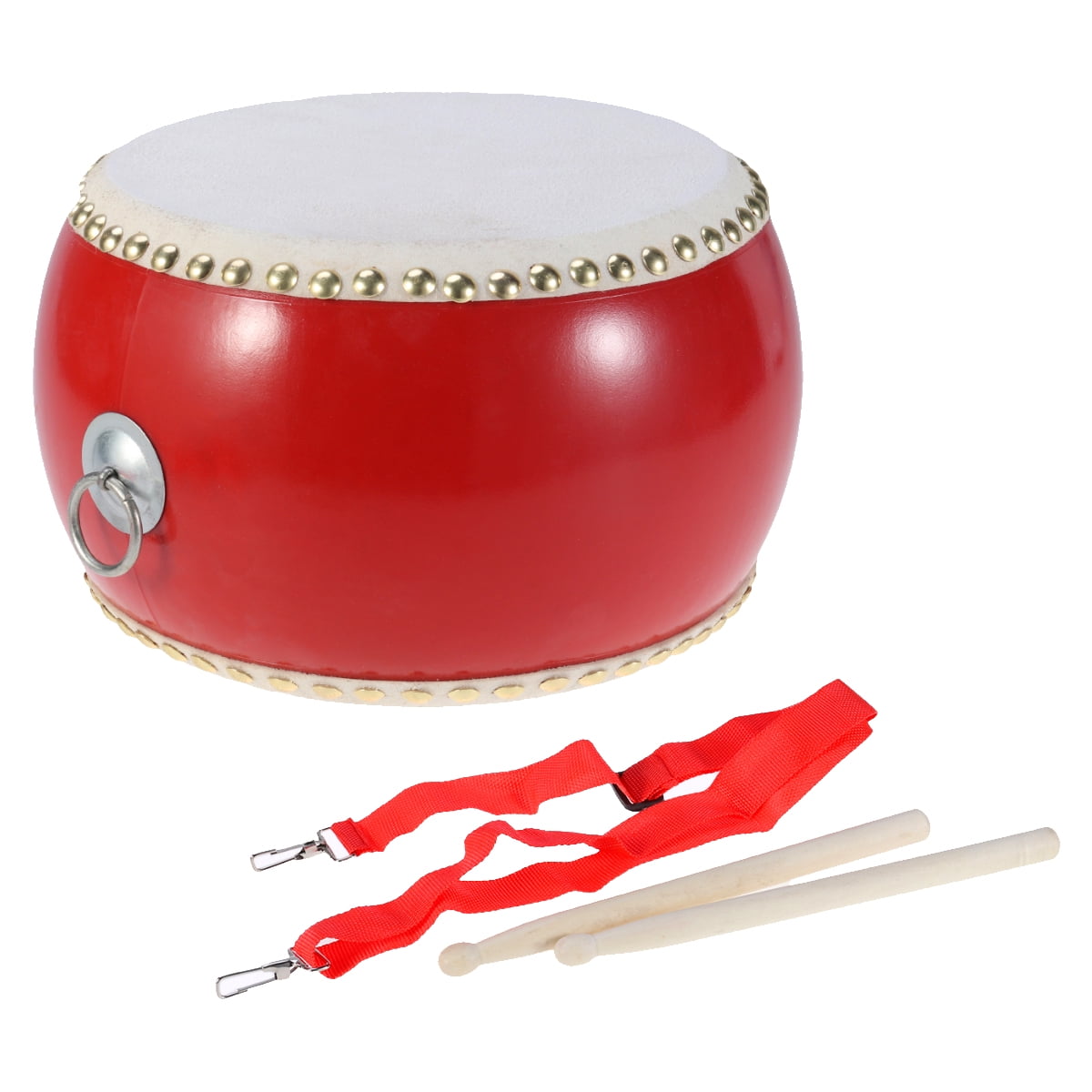 Chinese Ancient Drum Musical Percussion Instruments Cowhide Waist Drum