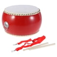 thumbnail image 1 of Ancient Chinese Drum 1 Set Musical Percussion Instrument with Cowhide Children Toy Includes Sticks and Straps, 1 of 9