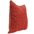 thumbnail image 4 of Jordan Manufacturing 18" x 18" Hatched Chili Solid Square Decorative Throw Pillow with Welt, 4 of 5