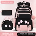 thumbnail image 4 of Backpack for Girls, 3pcs School Bookbag with Lunch Box Pencil Case Cute Girls Backpack with Bow School Bag for Elementary Middle School Students ages, 4 of 4