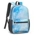 thumbnail image 2 of 17 Inch Lightweight Backpack,PVC Waterproof Oxford Fabric, Ergonomically Designed, with Large Capacity, Frozen Aesthetic Pattern, 2 of 5