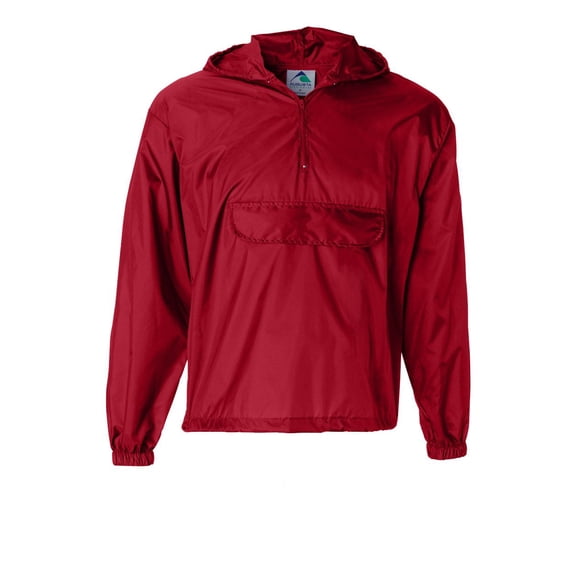 MEN'S PULLOVER JACKET IN A POCKET 3XL Red