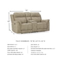 thumbnail image 3 of Ashley Furniture Next-Gen DuraPella Sand Power Reclining Loveseat with Console, 3 of 10