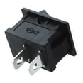 thumbnail image 6 of Mini Rocker Switch 2 PIN ON-OFF SPST 125VAC/6A 250VAC/3A Black KCD117S 2X/5X/10X, 6 of 6