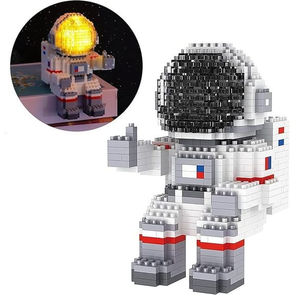 Finger Rock Astronaut Mini Building Blocks Micro Building Kits for Kids and Adults 12-15 Space Toys Gifts - Compatible with Nano(1008 Pieces)