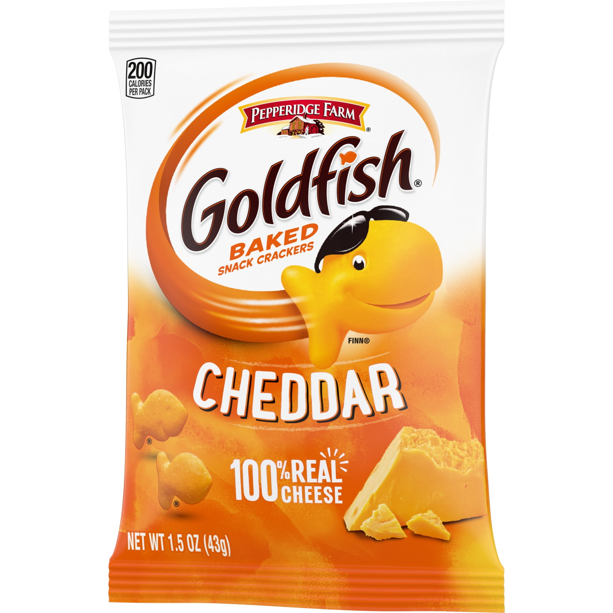 Pepperidge Farm Goldfish Cheddar Crackers, 1.5 oz. Single-Serve Snack Pack