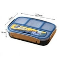 thumbnail image 5 of 4 Meal Prep Lunch Containers for Kids, Durable Plastic Reusable Food Storage Containers with lid,Blue, 5 of 5