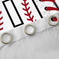 thumbnail image 4 of Manfei Monogrammed D Theme Blackout Curtains Set of 2 (52x84 Each),Baseball Gamer Window Curtains,Ball Sport Game Curtains and Drapes For Boy Teens,Ultra Soft Bedroom Decor, 4 of 6