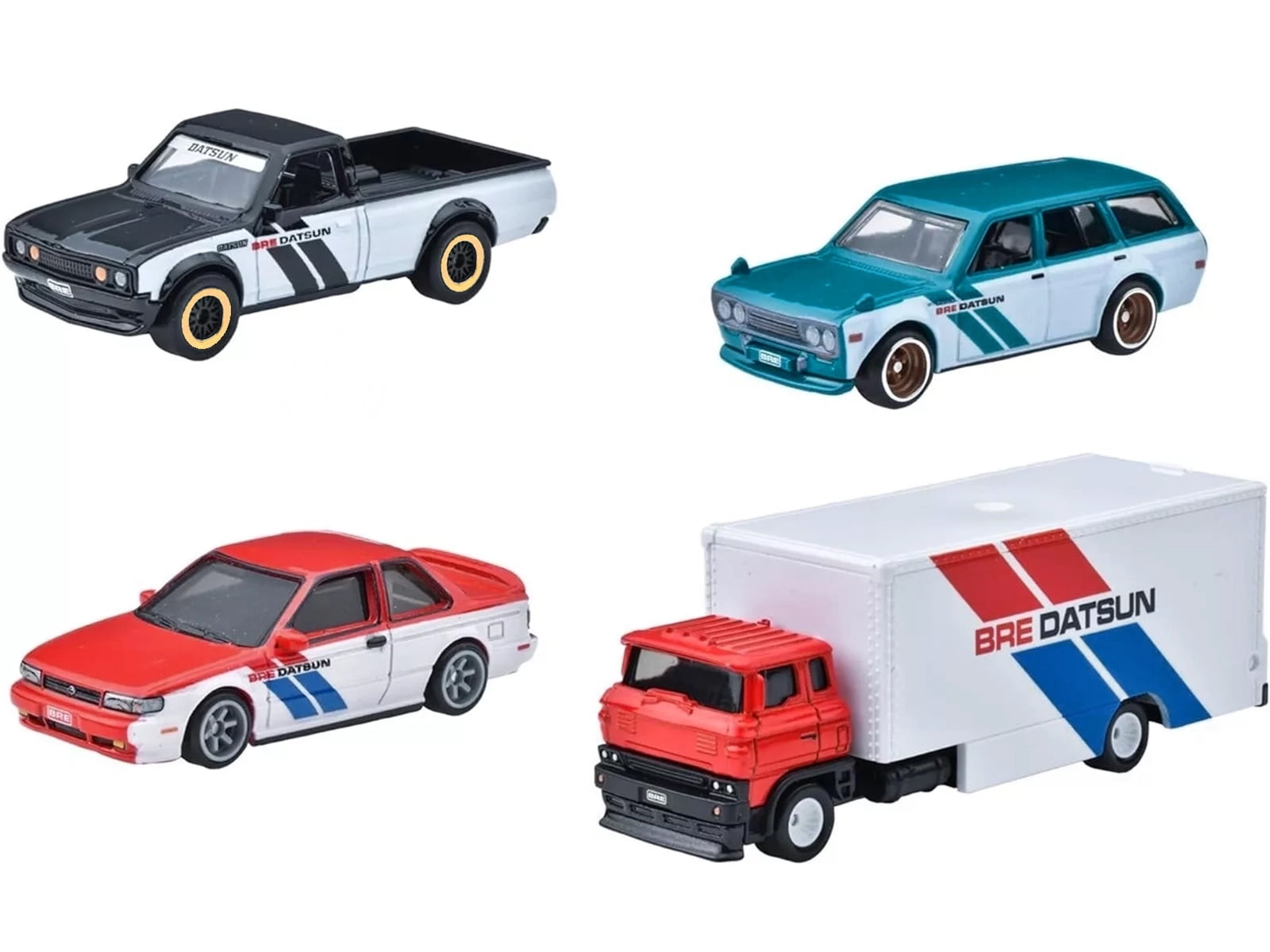 Hotwheels GMH39-986U BRE Series Hot Wheels Premium 2024 Series U Diecast Model Cars - Set of 4