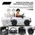 thumbnail image 3 of 12V Battery Powered Electric Car for Kids ,Licensed Chevrolet Silverado Ride On Truck Car with Remote Control,MP3/FM, LED Lights,3.7mph Max Speed,Spring Suspension Electric Vehicle for Kids/Toddlers, 3 of 7