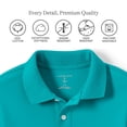 thumbnail image 2 of Lands' End Kids School Uniform Polo – 100% Cotton Comfort That Lasts All Year, Easy-Care, Short Sleeve, 2 of 3