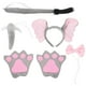 thumbnail image 1 of KAKOWELY 1 juego de diadema con orejas de elefante, disfraz de animal, cosplay, pajarita, cola, guantes de nariz, 1 of 4