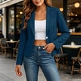 thumbnail image 7 of cocolona Crop Blazers for Women Long Sleeve Lapel Open Front Casual Business Work Suit Jackets, 7 of 7