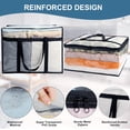 thumbnail image 6 of AcerichFad Clear Storage Bags, 6 Pack 40L Closet Storage Bags with Zipper Space Saving Organizers for Clothes Room Home Bedroom Baby Bedding Duvet Comforter, 6 of 8