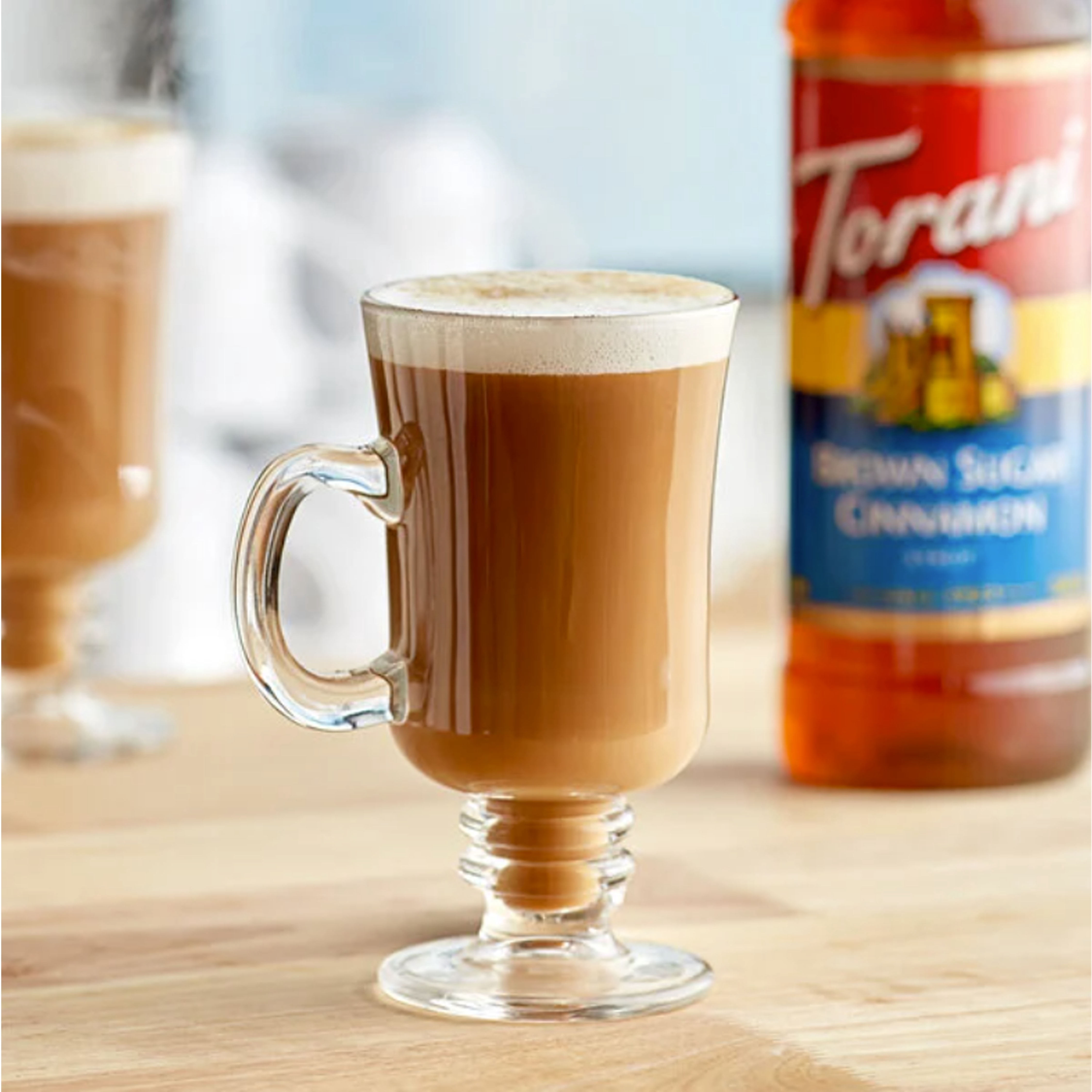 Torani Brown Sugar Cinnamon Syrup, 24.5 oz (750 Ml) + Gold Syrup Pump l Pack of 2