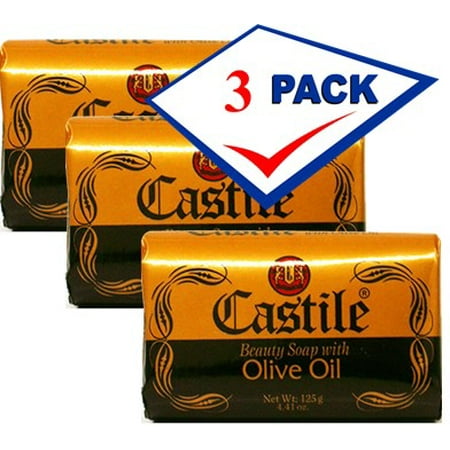Castile soap with olive oil. 3.9 oz Pack of 3