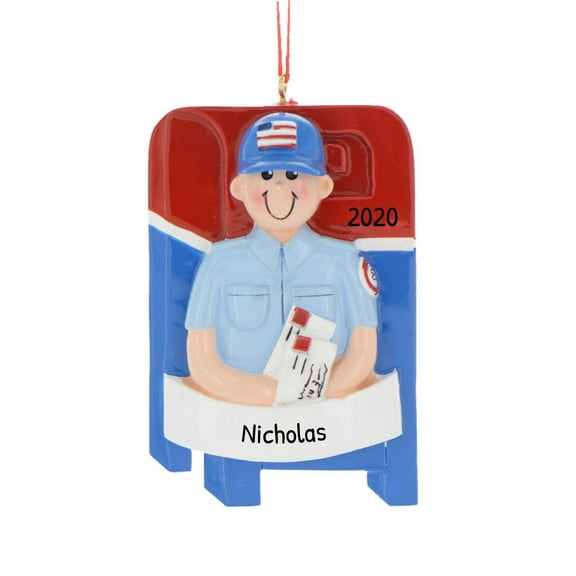 Personalized Mailman Ornaments 2024-Custom Mailman Christmas Ornaments for Employees  Job Ornaments