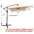 thumbnail image 5 of Rectangle 2x3M Outdoor Patio Umbrella Solar Powered LED Lighted Sun Shade Market Waterproof 8 Ribs Umbrella, 5 of 5