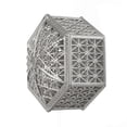 thumbnail image 3 of Gift Box Wedding Plated Plastic Favor Case Candy Snack wedding plastic Storage Box for Ceremony Banquet Party, Silver, Hexagon, 3 of 8