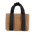 thumbnail image 5 of yuksok Handwoven Bag Creative Trendy Fashionable Beach Storage Bag for Travel Summer brown, 5 of 9