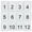 White, variant on Plastic Numbered Tags Rectangle Key Number Tags Number Disc with Hole (1-50, White)